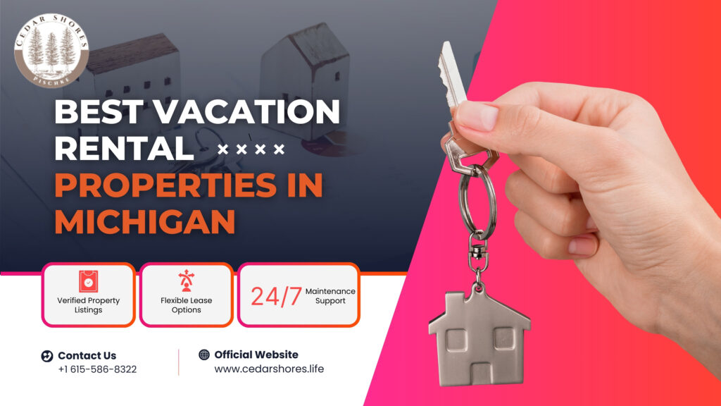 Vacation rental properties Michigan lakefront view 2025